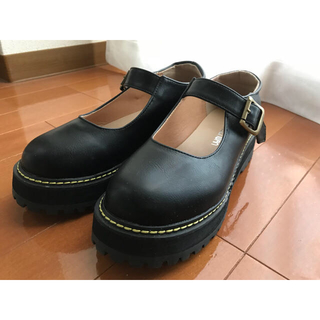 SVEC 厚底パンプス （黒）(ローファー/革靴)