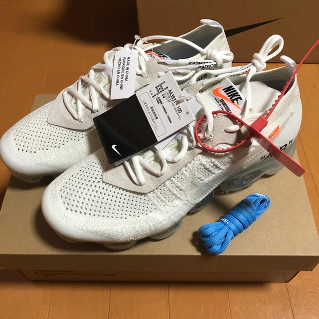 予約受付中】 NIKE - 27.5cm NIKE OFF WHITE VAPOR MAX THE 10 白 ...