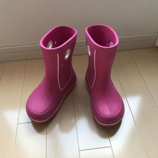 クロックス(crocs)のイブキングさま専用★中古★キッズ/クロックス長靴★10-11サイズ(長靴/レインシューズ)