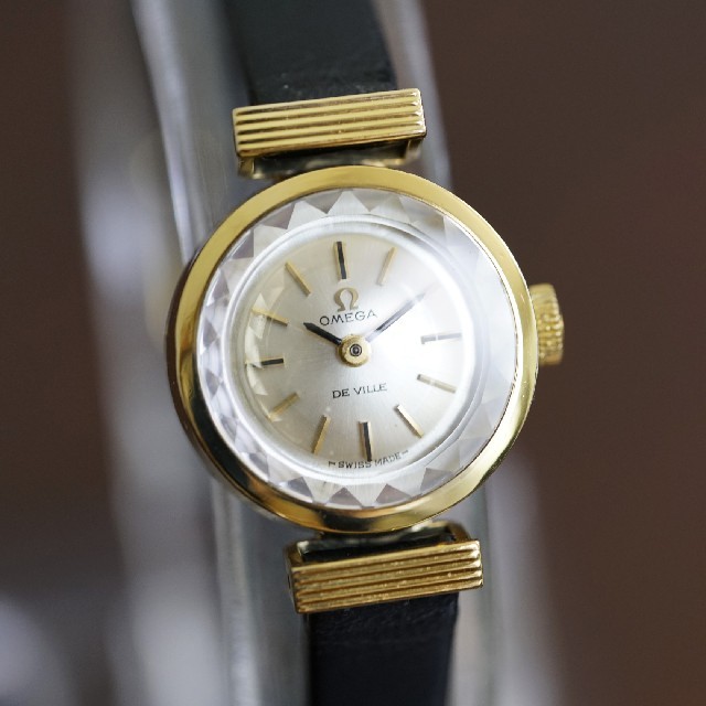 OMEGA - 美品 オメガ デビル カットガラス ゴールド 手巻き レディース ... 美品 オメガ デビル カットガラス ゴールド 手巻き レディース Omega