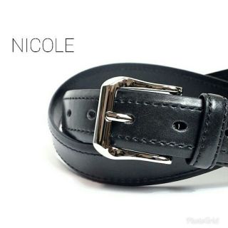 ニコル(NICOLE)の新品♪ニコル ビジネスベルト ブラック レザー メンズ/送料込み/即購入可！(ベルト)