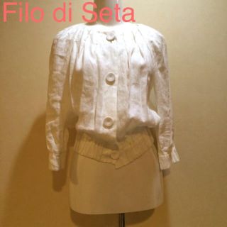 ドレステリア(DRESSTERIOR)の新品 麻100% ガーリー♡ブルゾン(ノーカラージャケット)