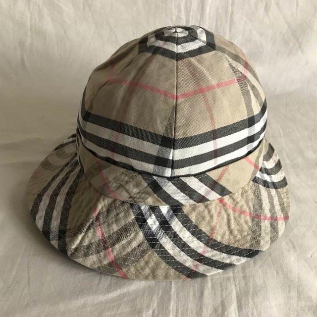 BURBERRY(バーバリー)の英国製 70〜80's ヴィンテージ バーバリー ノバチェック ハット ベージュ レディースの帽子(ハット)の商品写真