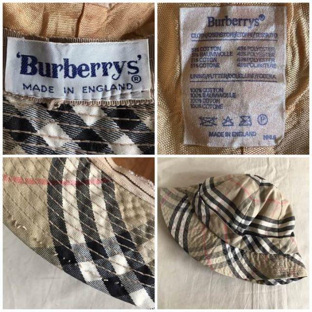 BURBERRY(バーバリー)の英国製 70〜80's ヴィンテージ バーバリー ノバチェック ハット ベージュ レディースの帽子(ハット)の商品写真