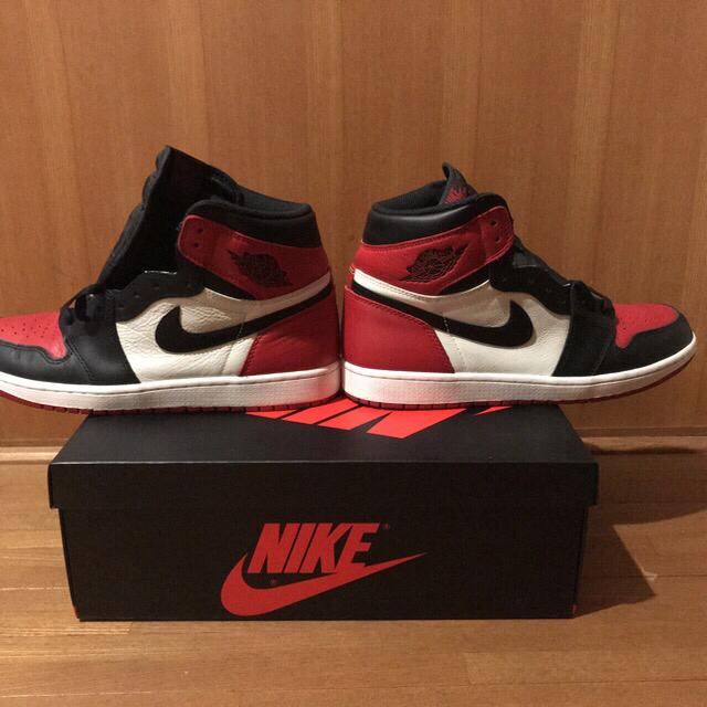 NIKE(ナイキ)のNIKE air jordan 1 bred toe 28.0cm メンズの靴/シューズ(スニーカー)の商品写真