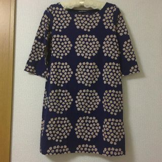 マリメッコ(marimekko)のマリメッコ marimekko コットン プケッティ柄ワンピース(ひざ丈ワンピース)