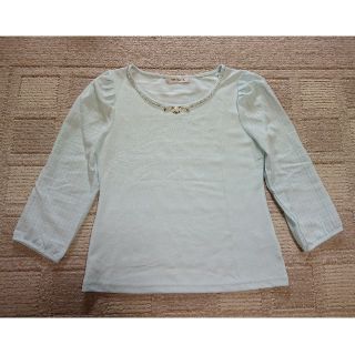 ミッシュマッシュ(MISCH MASCH)の★ミッシュマッシュ★ビジュー付きブラウス★水色★ライトブルー(シャツ/ブラウス(長袖/七分))