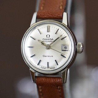 オメガ(OMEGA)の美品 オメガ ジュネーブ シルバー オートマティック レディース Omega(腕時計)