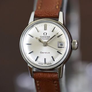 オメガ(OMEGA)の美品 オメガ ジュネーブ シルバー オートマティック レディース Omega(腕時計)