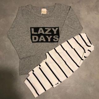 ザラキッズ(ZARA KIDS)のお値下げ中！キッズパジャマ ベビーパジャマ モノトーン 韓国子供服 90(パジャマ)