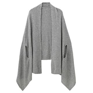 ムジルシリョウヒン(MUJI (無印良品))のMUJI/無印良品/ふわふわウール ニット手通しケープストール/大判(ストール/パシュミナ)