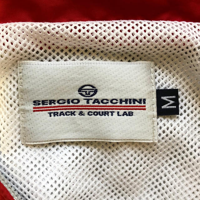 90S Sergio tacchini ライン ナイロンアノラックパーカー XL