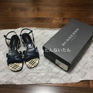 バーバリー(BURBERRY)のバーバリー サンダル 1日だけ着用 24.5センチ(サンダル)