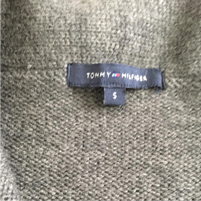 TOMMY HILFIGER(トミーヒルフィガー)のTOMMY HILFIGER ジャケット ニット 毛 S グレー カーディガン レディースのジャケット/アウター(テーラードジャケット)の商品写真