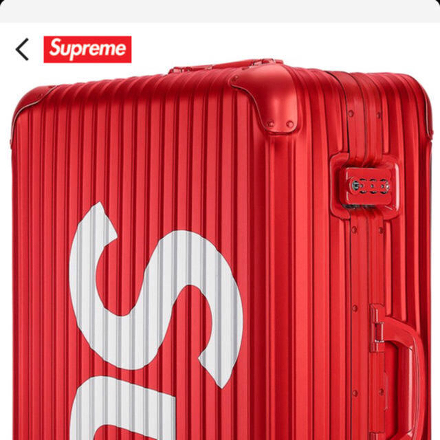 Supreme(シュプリーム)のSupreme RIMOWA  リモワ 82L 赤 RED メンズのバッグ(トラベルバッグ/スーツケース)の商品写真