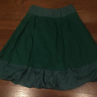 新品！バルーンスカート♡グリーン(ひざ丈スカート)