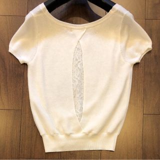 プロポーションボディドレッシング(PROPORTION BODY DRESSING)の美品★プロポーション ニット★リランドチュール ストロベリーフィールズ マーリエ(カットソー(半袖/袖なし))