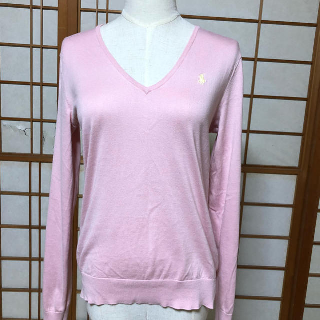 POLO RALPH LAUREN(ポロラルフローレン)の【送料込】RALPH LAUREN   Vネックニットセーター/L レディースのトップス(ニット/セーター)の商品写真