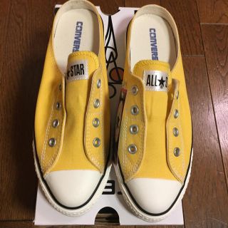 コンバース(CONVERSE)のコンバース オールスター ミュール イエロー 5.5 新品(スニーカー)