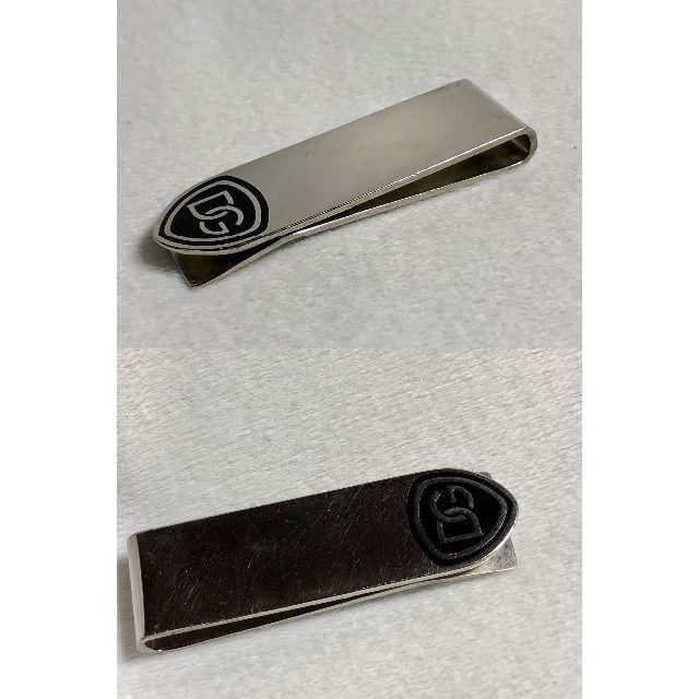 正規 ドルチェ&ガッバーナ DGロゴマネークリップ黒×クローム 財布 ウォレット