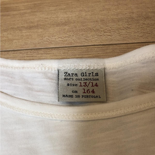 ZARA KIDS(ザラキッズ)のZARAガールズ カットソー 白 レディースのトップス(カットソー(長袖/七分))の商品写真