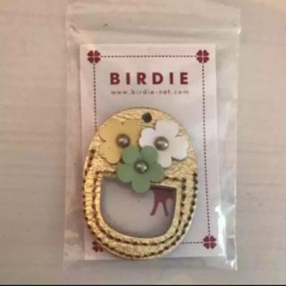 新品★BIRDIEバーディ★フラワー迷子札 鑑札ホルダー名札(犬)