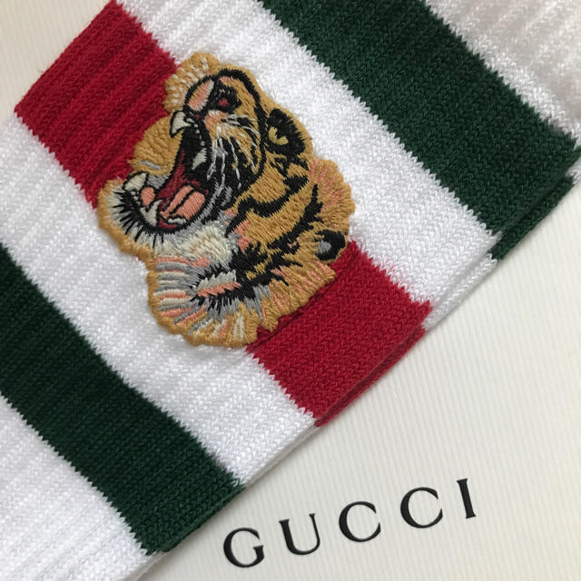女性に人気! グッチ 靴下 ソックス ウルフヘッド 新品 未使用 虎 kids