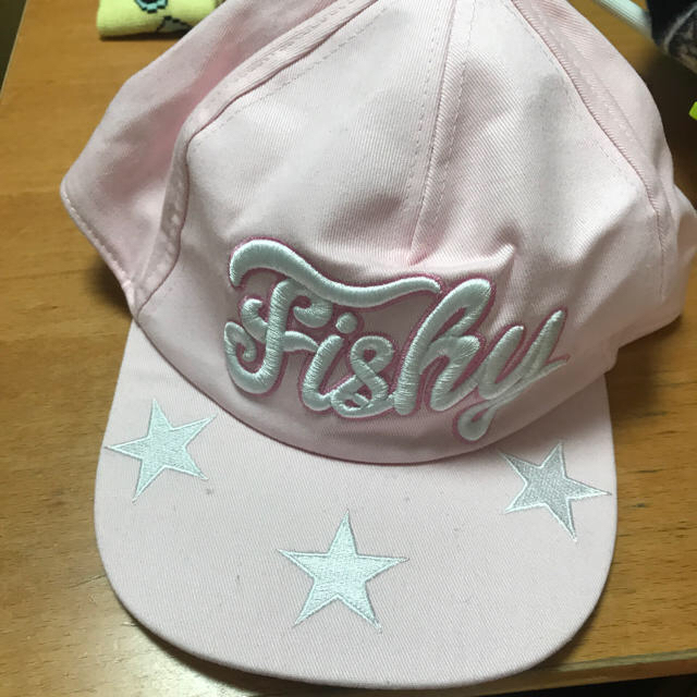 Candy Stripper(キャンディーストリッパー)のCandy Stripper FISHY CAP ピンク 新品 レディースの帽子(キャップ)の商品写真