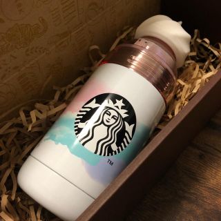 スターバックスコーヒー(Starbucks Coffee)の新品未使用♡ ホイップリッドダブルウォールステンレスボトルマーブル355ml(タンブラー)