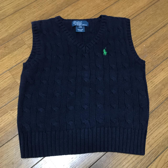 POLO RALPH LAUREN(ポロラルフローレン)のポロラルフローレン ニットベスト 美品 キッズ/ベビー/マタニティのキッズ服男の子用(90cm~)(ニット)の商品写真