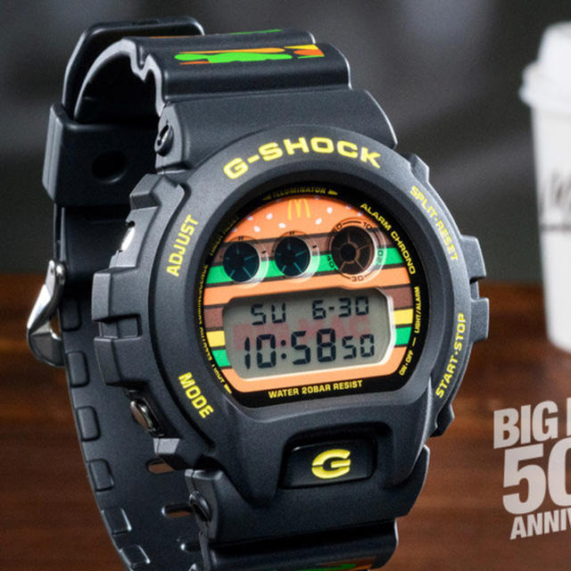 G-SHOCK マクドナルド ビックマック 50周年 1000個限定 | www.jarussi
