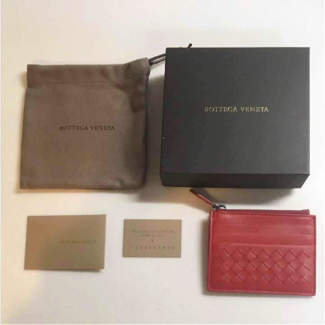 【メーカー直送】 Veneta Bottega - 赤 カードケース 【新品・未使用】ボッテガヴェネタ コインケース