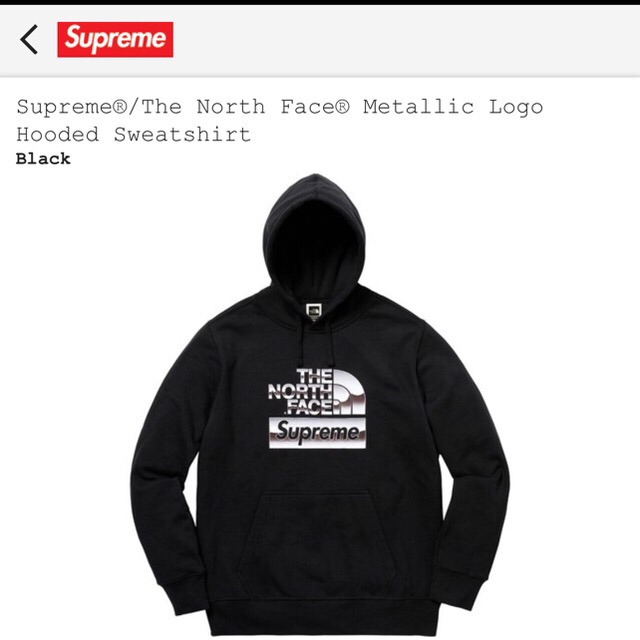 Supreme(シュプリーム)のsupreme north FACE  5/12日まで、掲載。 メンズのトップス(パーカー)の商品写真