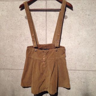 ザラ(ZARA)のZARA ザラ コーデュロイサロペット size F(ひざ丈スカート)