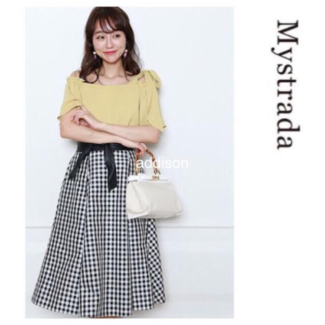 Mystrada(マイストラーダ)の新品♡マイストラーダ ♡ リボン ワンショルブラウス レディースのトップス(シャツ/ブラウス(半袖/袖なし))の商品写真