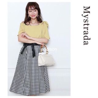 マイストラーダ(Mystrada)の新品♡マイストラーダ ♡ リボン ワンショルブラウス(シャツ/ブラウス(半袖/袖なし))