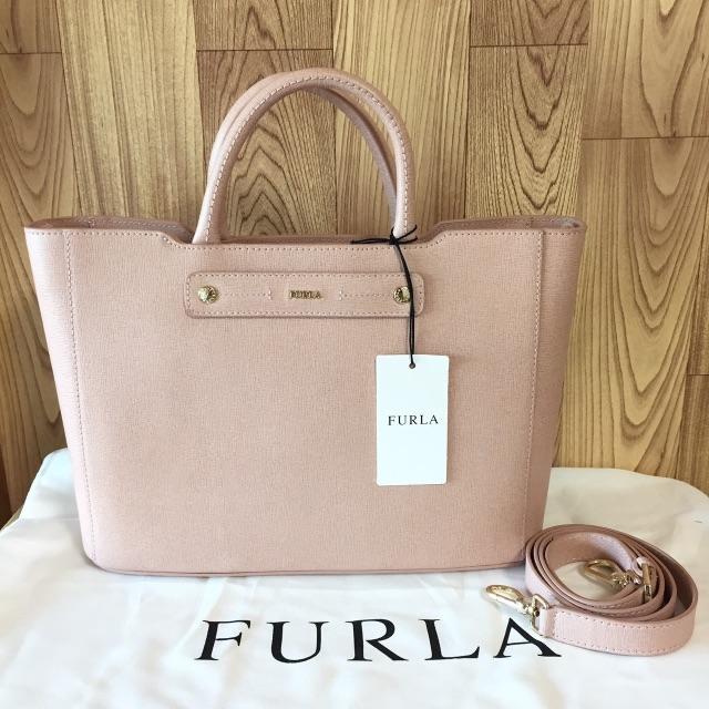 FURLA フルラ リンダ 2WAY ハンドバッグ - ピンクベージュ - ハンドバッグ