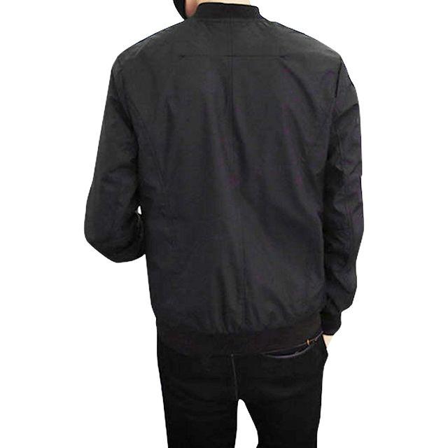 【♢新品Mサイズ♢】 MA-1 フライトジャケット ブルゾン ブラック メンズ メンズのジャケット/アウター(フライトジャケット)の商品写真
