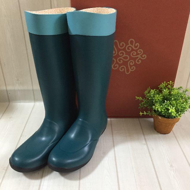 カナナプロジェクト 長靴 レインブーツ シューズ 雨具・ガーデニング　ブルー レディースの靴/シューズ(レインブーツ/長靴)の商品写真