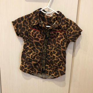 ジャンクストアー(JUNK STORE)の美品 ジャンクストア レオパード柄半袖シャツ 80センチ(Ｔシャツ)