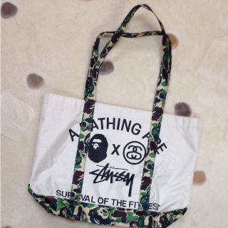 アベイシングエイプ(A BATHING APE)の未使用☆エイプ ナイロントートバッグ(トートバッグ)