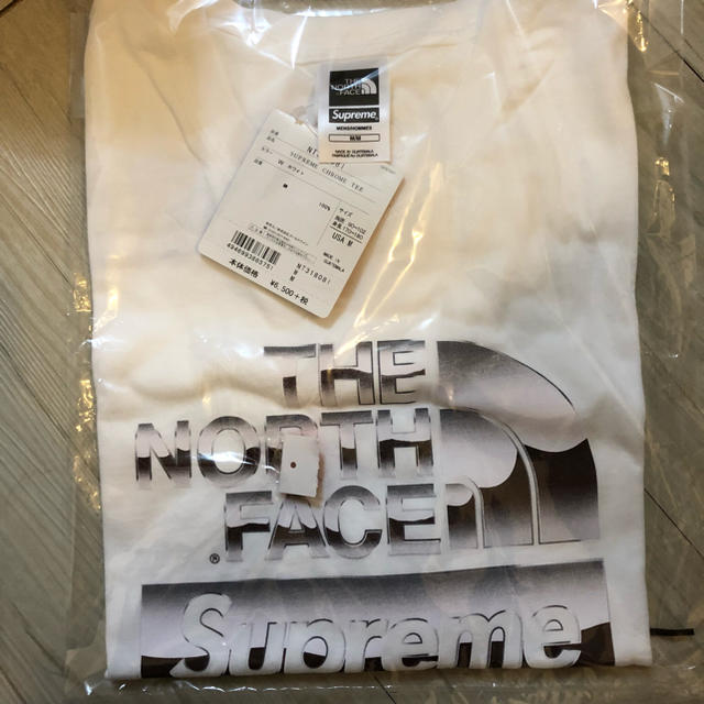 早い者勝ち Supreme × The north face Tシャツ