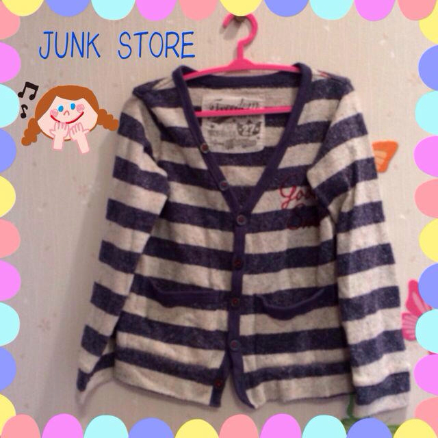 JUNK STORE(ジャンクストアー)のJUNK STORE カーデ 110 キッズ/ベビー/マタニティのキッズ服男の子用(90cm~)(その他)の商品写真