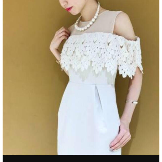 LagunaMoon(ラグナムーン)のラグナムーン オフショルドレス レディースのフォーマル/ドレス(ミディアムドレス)の商品写真