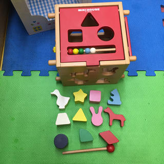 ミキハウス(mikihouse)のミキハウス多機能木のパズル中古品(知育玩具)