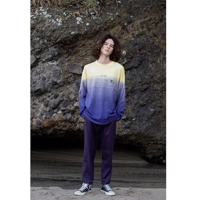 dairiku gradation football t shirt - Tシャツ/カットソー(七分/長袖)