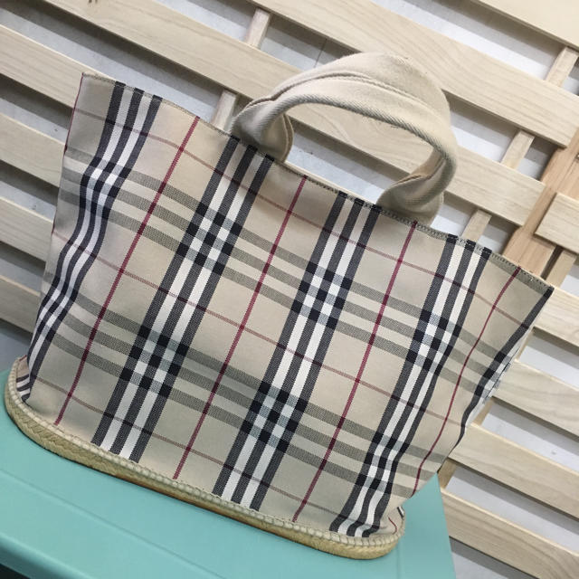 BURBERRY バーバリー ラバージュート トートバッグ バーバリーチェック BURBERRY バーバリー ラバージュート トートバッグ バーバリーチェック