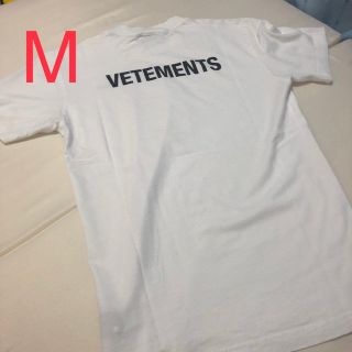 バレンシアガ(Balenciaga)のサイズM VETEMENTS WHITE BASIC STAFF T-Shirt(Tシャツ/カットソー(半袖/袖なし))