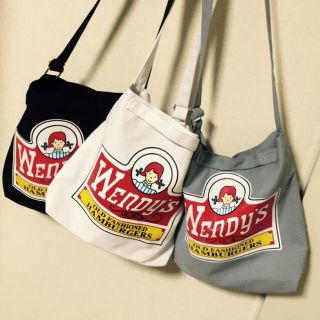 人気★wendy'sキャンバス2wayトートバッグ/グレー(トートバッグ)