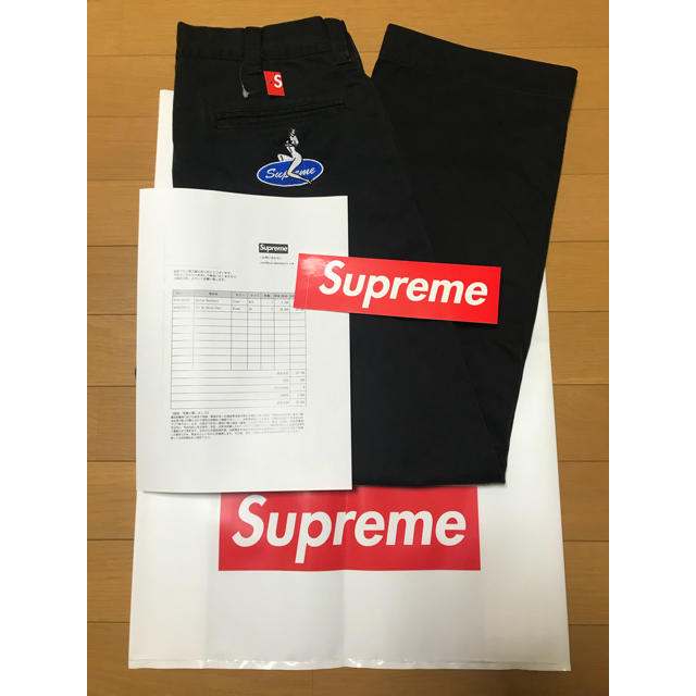 Supreme - 定価以下Supreme18ss新品タグ付Pin Up Chino Pant黒30の通販 by shinji1019